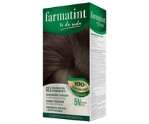 Tinte de color castaño claro y número 5 N FARMATINT.