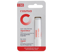 Protector labial hidratador y reparador, con FPS 30, para labios secos y agrietados COSMIA.