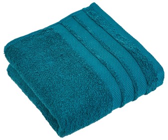 Toalla lisa de baño, 100% algodón, densidad de 500g/m², color azul, ACTUEL. Toalla lisa de baño, 100% algodón, densidad de 500g/m², color azul, ACTUEL.