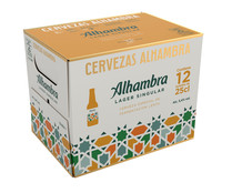 Cerveza  ALHAMBRA LAGER SINGULAR botella de 25 cl x12 uds.