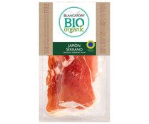 Jamón serrano el lonchas ecológico BLANCAFORT BIO ORGANIC 80 g.
