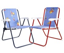 Sillón fijo fabricado en acero, con asiento de tela acolchado de 1 cm RIK&ROkg.