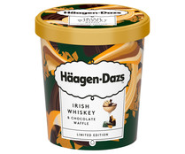 Tarrina de crema de caramelo con salsa de whiskey irlandes y gofre de chocoalte HÄAGEN-DAZS 460 ml.