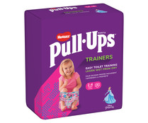Pañales de aprendizaje para niñas de 2 a 4 años o de 15 a 23 kilos HUGGIES Pull ups 28 uds.
