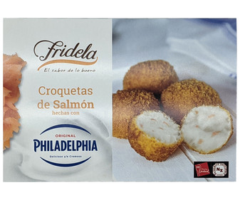 Croquetas congeladas de salmón y queso Philadelphia FRIDELA 280 g. Croquetas congeladas de salmón y queso Philadelphia FRIDELA 280 g.