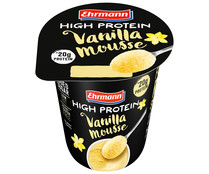 Mousse con sabor a vainilla y alto contenido en proteina EHRMANN High protein 200 g.