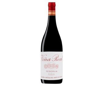 Vino tinto reserva con denominación de origen calificada Rioja VIÑA REAL botella de 75 cl. Vino tinto reserva con denominación de origen calificada Rioja VIÑA REAL botella de 75 cl.