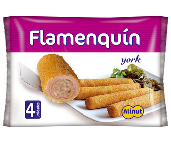 Flamenquines rellenos de jamón york y queso ALINUT 300 g. Flamenquines rellenos de jamón york y queso ALINUT 300 g.