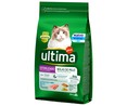 Alimento para gatos esterilizados, seco, con trucha, cereales integrales y verduras ULTIMA 1,5 kg.