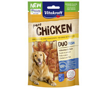 Snacks naturales para perro Duo de pescado y pollo VITAKRAFT 80 gr.