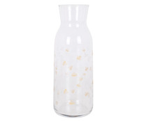 Botella de vidrio decorada 1,2 litros HOME.