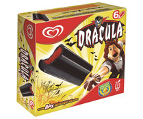 Polo de cola, relleno de helado de fresa DRÁCULA de FRIGO 6 x 54 g.