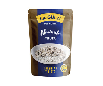 Sucedáneo de angulas con trufa LA GULA DEL NORTE AL MINUTO 135 g. Sucedáneo de angulas con trufa LA GULA DEL NORTE AL MINUTO 135 g.