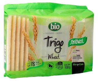 Tostadas con trigo ecológicas 100 gramos Tostadas con trigo ecológicas 100 gramos