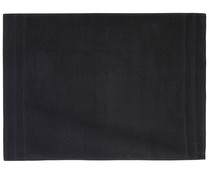 Alfombra de baño 100% algodón color negro, densidad de 1000g/m², 50x70 cm. ACTUEL.