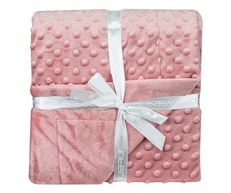 Manta burbuja color rosa de 80x110cm, INTERBABY. Manta burbuja color rosa de 80x110cm, INTERBABY.
