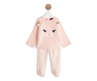 Pijama Coral fleece para bebé IN EXTENSO, talla 68. Pijama Coral fleece para bebé IN EXTENSO, talla 68.