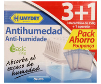 Ambientador antihumedad más 3 pastillas de recambio Basic HUMYDRY.