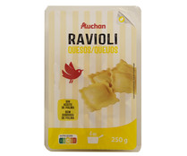 Ravioli de pasta fresca al huevo rellenos de una mezcla de queos PRODUCTO ALCAMPO 250 g.