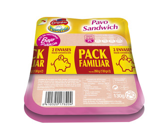 Pechuga de pavo 2 x 130 g Pechuga de pavo 2 x 130 g