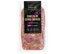 Cabeza de cerdo ibérico con pistachos, cortado en lonchas FRIAL 150 g.