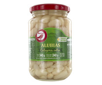 Alubias cocidas extra sin gluten PRODUCTO ALCAMPO 240 g.