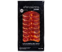 Lomo de bellota 100% ibérico, cortado en finas lonchas COVAP Esenciaúnica 60 g.