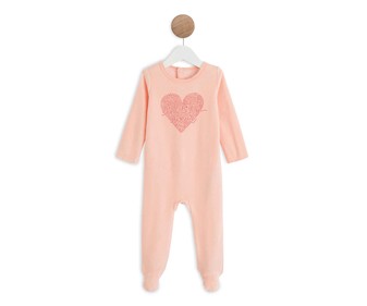 Pijama pelele de terciopelo para bebé IN EXTENSO, talla 62. Pijama pelele de terciopelo para bebé IN EXTENSO, talla 62.