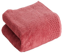 Toalla de baño 100% algodón color rosa 500g/m² ACTUEL.