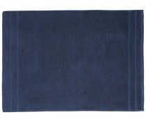 Alfombra de baño 100% algodón color azul oscuro, densidad de 1000g/m², 50x70 cm. ACTUEL.