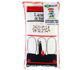 Alubia blanca riñón LAZARILLO DE TORMES, saco 1 kg. Alubia blanca riñón LAZARILLO DE TORMES, saco 1 kg.