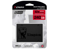 Unidad estado solido 240GB, KINGSTON A400, interno, tamaño 2,5".