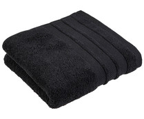 Toalla lisa de ducha, 100% algodón, densidad de 500g/m², color negro, ACTUEL.