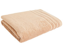 Toalla de baño 100% algodón color beige, densidad de 500g/m², ACTUEL.