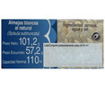Almejas blancas al natural ATLANTICO 57 g.