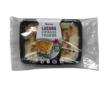 Lasaña rellena de espinacas y queso Ricotta, lista para calentar y comer PRODUCTO ALCAMPO 350 g.
