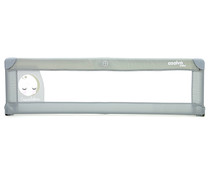 Barrera de cama 150 cm, gris, ASALVO.