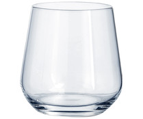Vaso bajo de cristal con formas redondeadas, 0,32 litros, Lexa BOHEMIA.