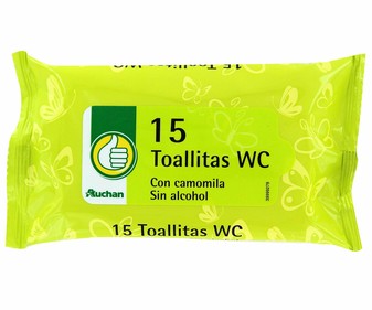 Toallitas higiénicas 15 unidades Toallitas higiénicas 15 unidades