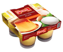 Flan de huevo recubierto de caramelo PASCUAL 4 x 100 g.