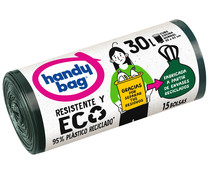 Bolsas de basura recicladas HANDY BAG 15 bolsas 30 L.