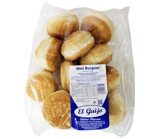 Pan de mini hamburguesas EL GUIJO 12 uds. 250 gr, Pan de mini hamburguesas EL GUIJO 12 uds. 250 gr,