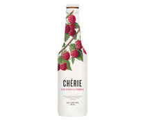 Cerveza belga de trigo con sabor a frambuesa CHÉRIE botella 33 cl.