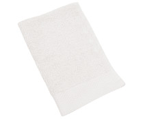 Toalla de lavabo 100% algodón, 500g/m² de densidad, color blanco ACTUEL. Toalla de lavabo 100% algodón, 500g/m² de densidad, color blanco ACTUEL.
