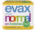 Salvaslips normal, perfumados, plegados y en bolsitas EVAX Fresh 20 uds.