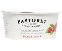 Yogur cremoso artesanal de frambuesa PASTORET 125 gr.