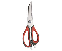Tijeras de cocina con 6 funciones y mango tacto suave, 23cm., ACTUEL.
