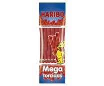 Regaliz rojo sabor fresa HARIBO MEGA TORCIDAS 200 g.