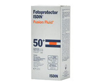 Protector solar especial para pieles sensibles y con factor de protección 50+ (muy alto) ISDIN Fusion fluid 50 ml.