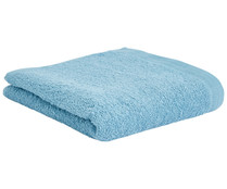 Toalla lisa de lavabo en color azul, densidad de 360g/m², ACTUEL.